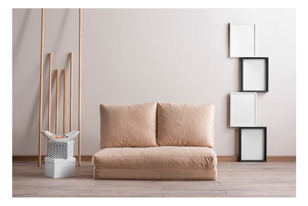 Krémová rozkládací pohovka 120 cm Taida – Balcab Home