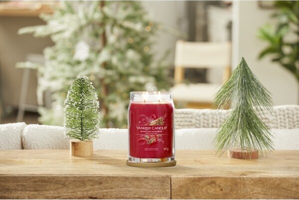 Yankee Candle - Vonná svíčka SPARKLING CINNAMON velká 567g 60-90 hod