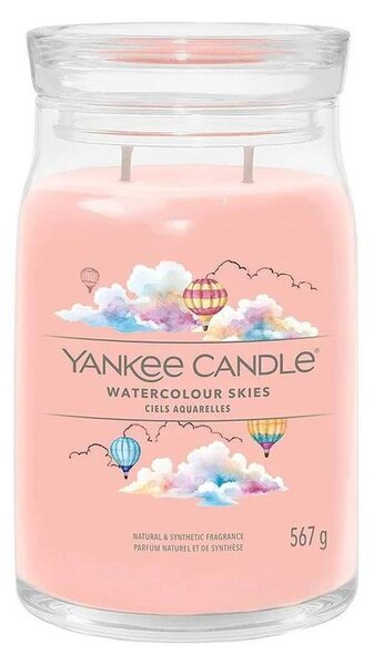 Yankee Candle - Vonná svíčka WATERCOLOUR SKIES velká 567g 60-90 hod