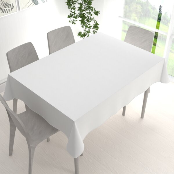 Biante Obdélníkový bavlněný saténový ubrus ST-001 Bílý 50x100 cm
