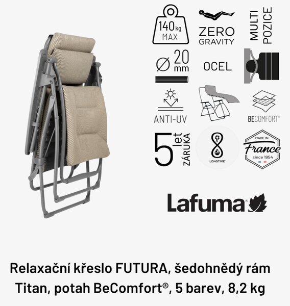 Zvýhodněná sada 2026: 2x Relaxační křeslo FUTURA BeComfort šedá Silver (vel. standard a XL)
