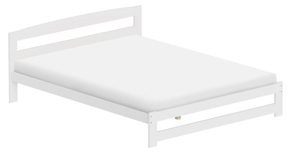 Manželská postel 160 cm Aimar 1 (bílá) (s roštem)