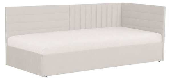 Jednolůžková postel 90 cm Motriz 1 (krémová) (s roštem)