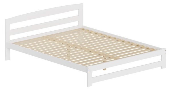 Manželská postel 160 cm Aimar 1 (bílá) (s roštem)
