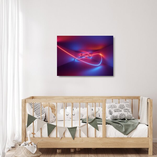 Skleněný obraz moderní abstrakce (70x50 cm)