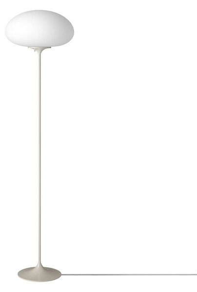 GUBI Gubi Stojací lampa Stemlite, šedá, výška 150 cm, stmívatelné, stmívatelný, Hliník / šedá / zinek, Obývací pokoj / jídelna, kov, Design