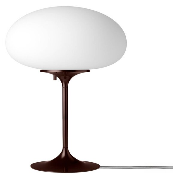 GUBI Gubi stolní lampa Stemlite, černá-červená, výška 42 cm, stmívatelné, stmívatelný, Červená, Obývací pokoj / jídelna, kov, Design
