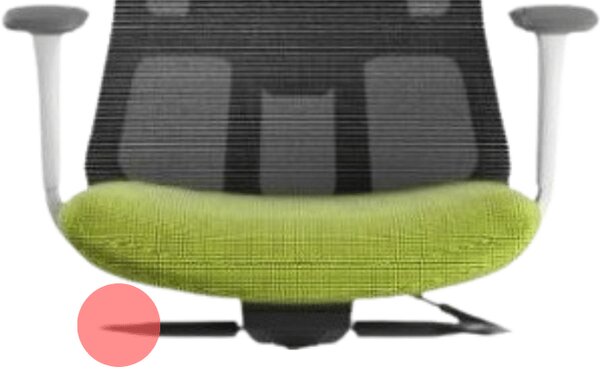Ergonomická kancelářská židle MERCURY WISDOM ZELENÁ – síťovaná