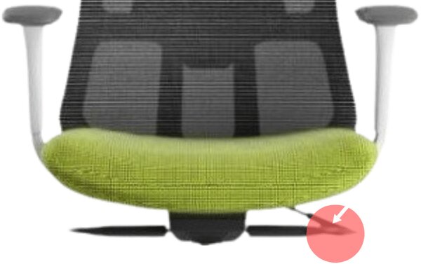 Ergonomická kancelářská židle MERCURY WISDOM ZELENÁ – síťovaná