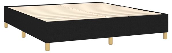 Box spring postel s matrací černá 160x200 cm textil 3142187