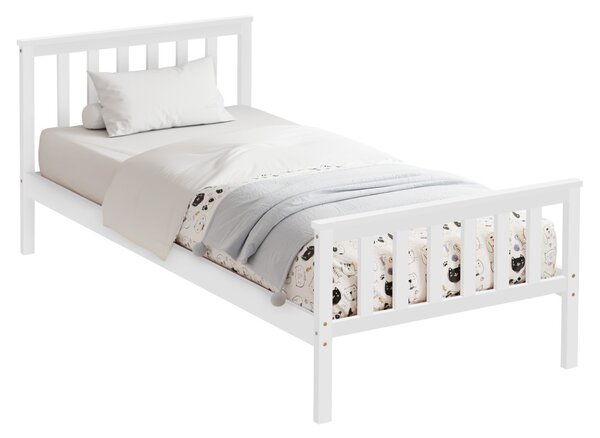 Jednolůžková postel 90 cm Adosadas 1 (bílá) (s roštem)