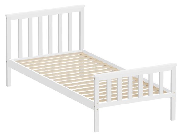 Jednolůžková postel 90 cm Adosadas 1 (bílá) (s roštem)