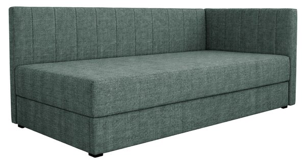 Jednolůžková postel (válenda) 90 cm Lavarse 1 (zelená) (s matrací) (s úl. prostorem)