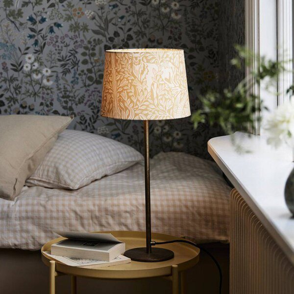 PR Home Stolní lampa BASE ELDERTREE, žlutá, výška 58 cm, látka, Žlutá / oranžová, Obývací pokoj / jídelna, kov