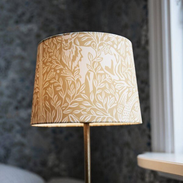 PR Home Stolní lampa BASE ELDERTREE, žlutá, výška 58 cm, látka, Žlutá / oranžová, Obývací pokoj / jídelna, kov
