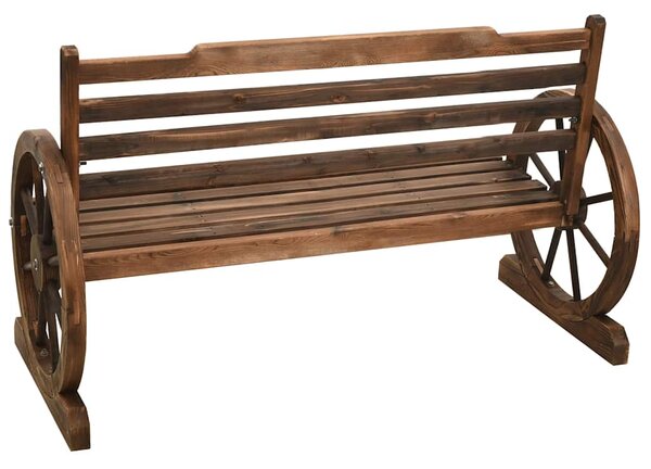 Zahradní lavice 142 cm masivní jedlové dřevo 313891