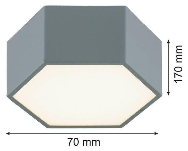 LED stropní svítidlo Libre, šalvějově zelené, ocel, 3 000 K