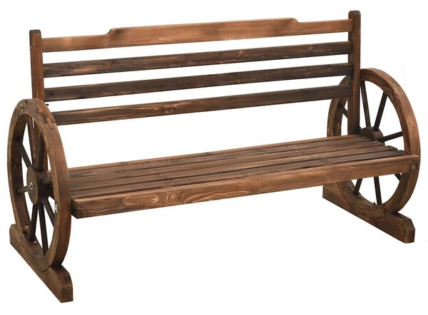 Zahradní lavice 142 cm masivní jedlové dřevo 313891