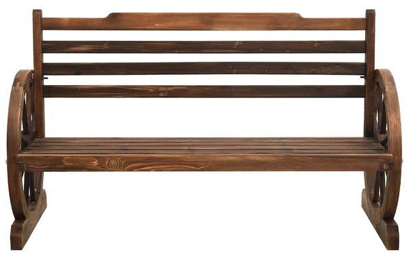 Zahradní lavice 142 cm masivní jedlové dřevo 313891