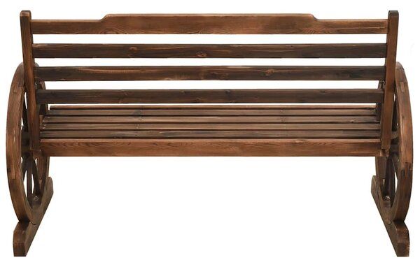 Zahradní lavice 142 cm masivní jedlové dřevo 313891