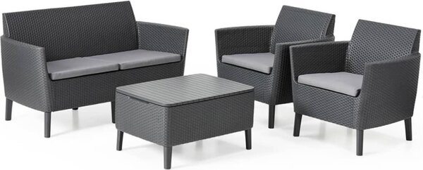 Keter 8dílná zahradní sedací souprava Salemo Graphite Grey 236629