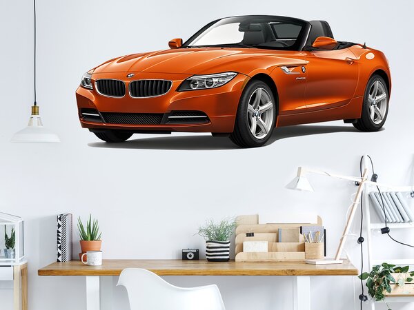 BMW Z4 textilní přelepitelná samolepka na zeď 47 x 21 cm