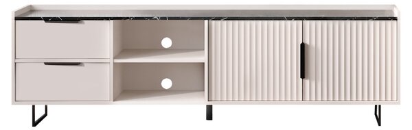 TV skříňka Fabricacion 1 (kašmír + mramor tmavý)