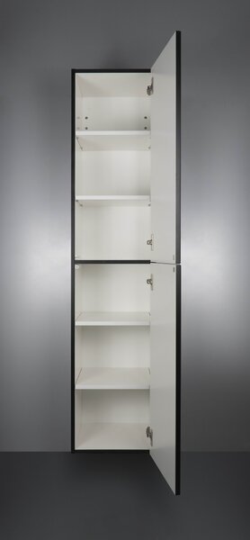 Deante Prizma, vysoká závěsná skříňka 350x350x1600 mm, černá matná, DEA-SDI_NSL1