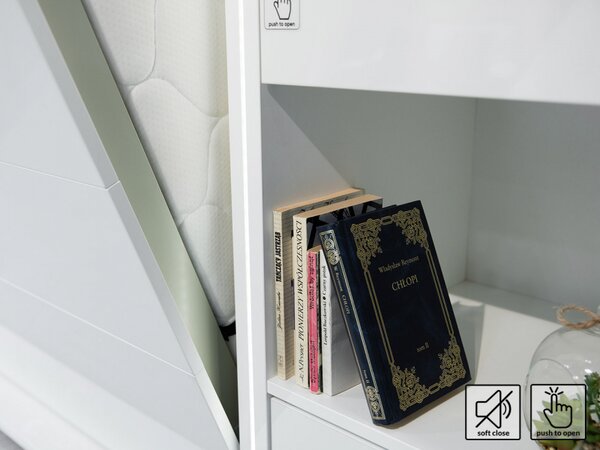 Skříňka k sklápací posteli Bed-Concept BC-08, Barva: šedá 5902928397758