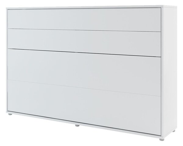 Sklápěcí postel BC-05 120x200 Bed-Concept, Rozměr postele: 120x200, Barva: bílá / bílý lesk, LED světlo s USB: bez LED světla s USB, Vnitřní osvětlení pod policemi: bez osvětlení políc 5902928397369