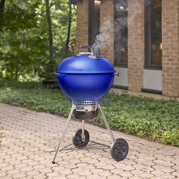 Weber Gril na dřevěné uhlí Master Touch C-5755, 57 cm - Ocean Blue