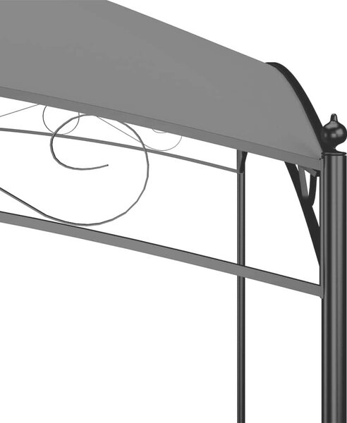 Altán 3 x 3 x 2,65 m antracitový 180 g/m² 313908