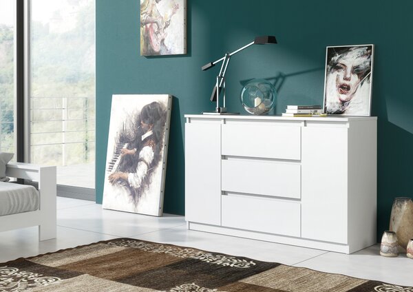 Komoda Avalunta 11 (bílá matná). Akce -10%