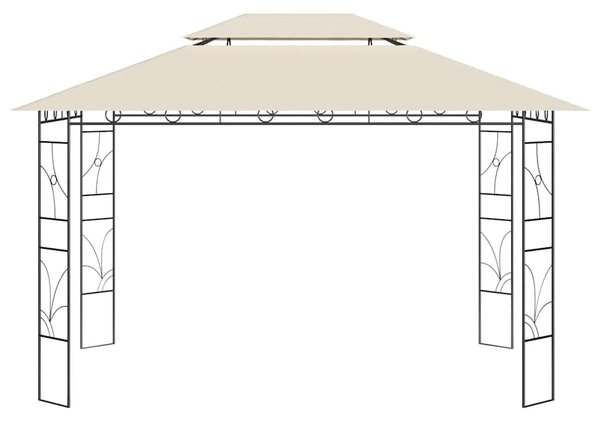 Altán 4 x 3 x 2,7 m krémový 160 g/m² 313915