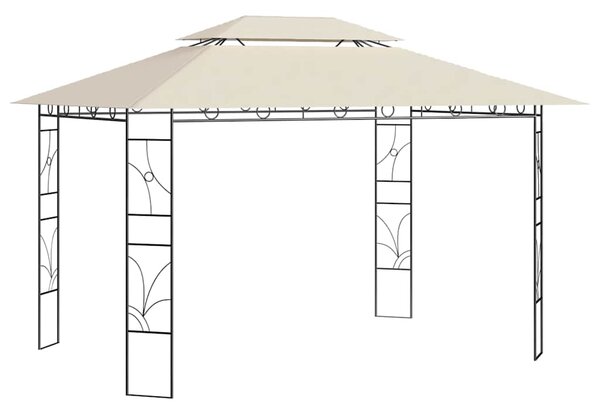 Altán 4 x 3 x 2,7 m krémový 160 g/m² 313915