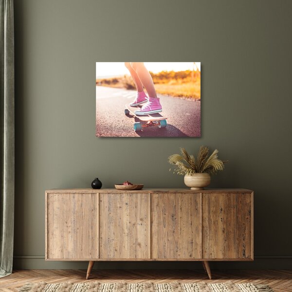 Skleněný obraz skateboardu (70x50 cm)