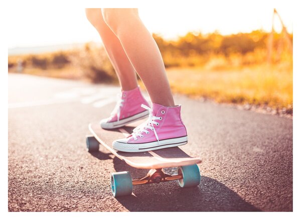 Skleněný obraz skateboardu (70x50 cm)