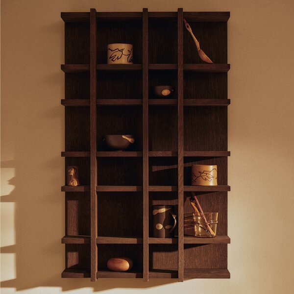 Ferm Living designové police Tilem Shelf 4 x 6