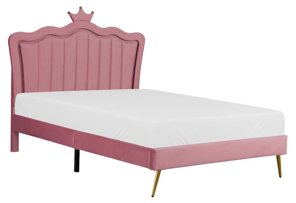 Manželská postel 140 cm Reinsercion 1 (růžová) (s roštem)