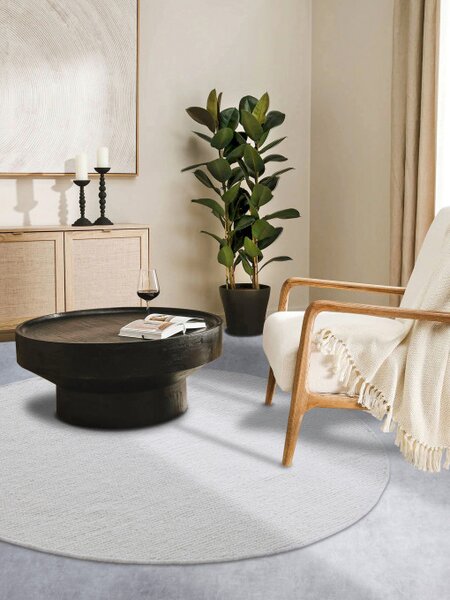 Koberec Villeroy & Boch Kollektion 1748 Francois naturální / bílý kruh