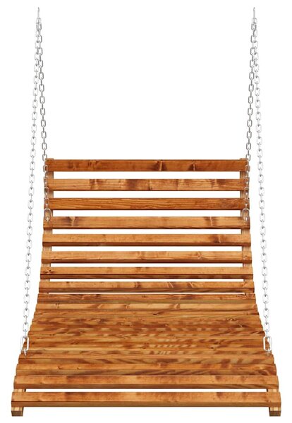 Houpací postel ohýbané dřevo s teakovou úpravou 115x147x46 cm 313939