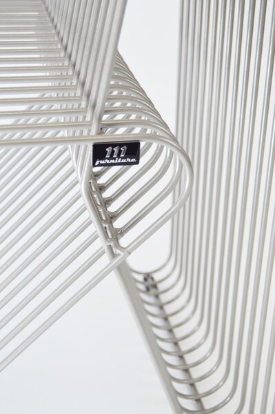 111 Furniture Designová zahradní židle Futura stříbrná Barva: Stříbrná