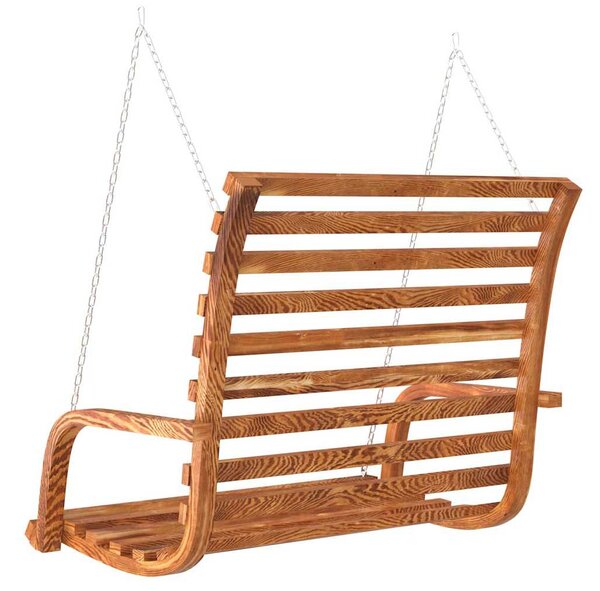 Houpací lavice ohýbané dřevo s teakovou úpravou 126x63x92 cm 313940