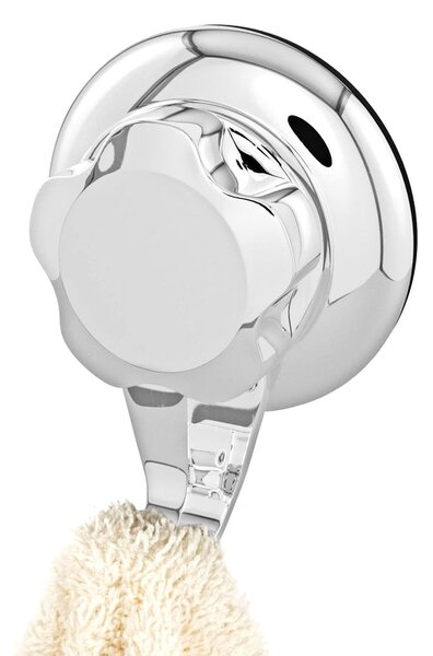 Plastové háčky v sadě 4 ks bez vrtání ve stříbrné barvě Bestlock – Compactor