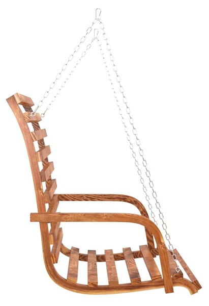 Houpací lavice ohýbané dřevo s teakovou úpravou 126x63x92 cm 313940