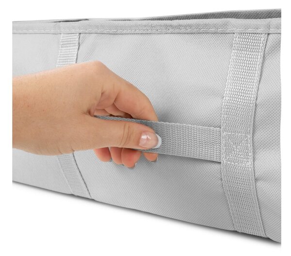 Vakuový vyztužený látkový úložný box na oblečení 56x56x16,5 cm Granit – Compactor