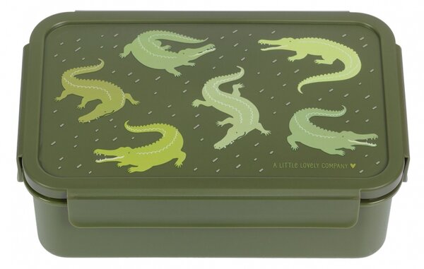 A Little Lovely Company - krabička na svačinu - krokodýl
