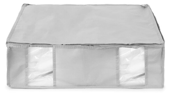 Vakuový vyztužený látkový úložný box na oblečení 56x56x16,5 cm Granit – Compactor