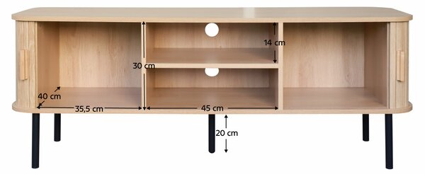 TV skříňka Aluminio 1 (dub)
