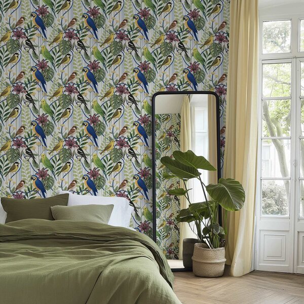 Tapety Ptáci v palmovém skleníku, Tapety zvířata, Tapety ptáci, a00887 : uwalls.cz